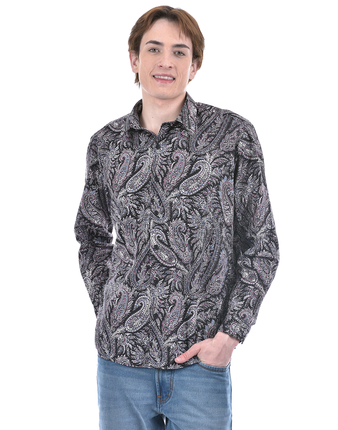 Numero Uno Men Paisley Multicolor Shirt